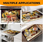 Heat-resistant Stove Top Cover - 28.5" X 20.5" Cooktop Protector Covers, Scratch-resistant Washable Pad Kitchen Countertop Mat (Sunflower, 28.5" x 20.5") - Image 7