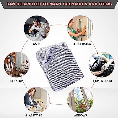 Longmann NΘrwex Window Cleaning Cloth, Glass Cloth, Cleaning Cloth, Streaks Schatches Free (Grey 1 Pack) - Image 2