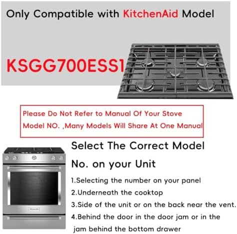 2 Pcs Stove Protector For 30inch Kitchenaid Model KSGG700ESS1 Burner Cover - Image 2