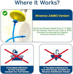 Rinseroo JUMBO Shower Cleaning Thing Slip-On Handheld Hose Attachment - Image 6