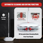 REECOO Cordless Electric Spin Mop Power Mop with 4 Floor Scrubber Pads/Automatic Cleaning Bucket/Water Sprayer,Lightweight & Rechargeable,Suitable for Wooden, Marble, Tile, Hardwood Floor. - Image 2