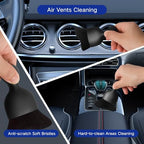 Qydipclin 11pcs Windshield Cleaner Tool, Car Window Cleaning Wash Kit with 6 Reusable Microfiber Pads 2 Spray Bottles and Extendable Handles Auto Glass Wiper Kit, Blue - Image 7