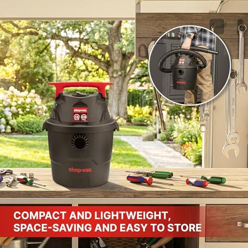 Shop-Vac 1.5 Gallon 2.0 Peak HP Wet/Dry Vacuum, Mini, 5430151 - Image 7