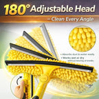 36 Feet High Reach Squeegee Window Cleaner Kit with 5-30Ft Extension Pole - Image 2