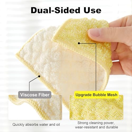 JOYMOOP Microfiber Cleaning Cloth, 16 Piece Set, Extra Small, Yellow - Image 2