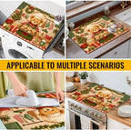 NYZE Christmas Electric Stove Top Cover Decorative Cooking Bear Stove Cover - Image 6