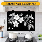 Stove Top Cover for Electric Stove,Glass Stove Top Cover, Heat Resistant Glass Cooktop Cover, Stovetop Protector, Kitchen Decor, Dish Drying Mats Cover for Ceramic Washer Top 28.5x20.5 inch - Image 2