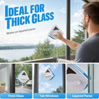 Double Sided Magnetic Window Cleaner, Magnetic Window Cleaner Tool for 3-8mm Glass, Triangle Glass Cleaning Wiper with Safety Rope, Magnetic Glass Cleaner for Home Windows (2pcs) - Image 5