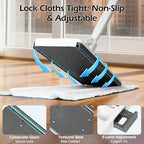 2-in-1 Hands Free Flat Mop,Disposable Dust Mop with 47" Long Handle - Image 3