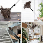 Extendable Ostrich Feather Duster 26-49 Inch, Natural Cleaning Duster with Aluminum Extension Pole Reusable for High Ceilings, Fans, Blinds, Furniture, Interior & Roof Dusting - Image 5