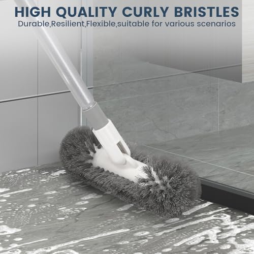 Hoklnuse Deck Brush 120°Swivel Floor Scrubber Shower Scrub Brush - Image 4
