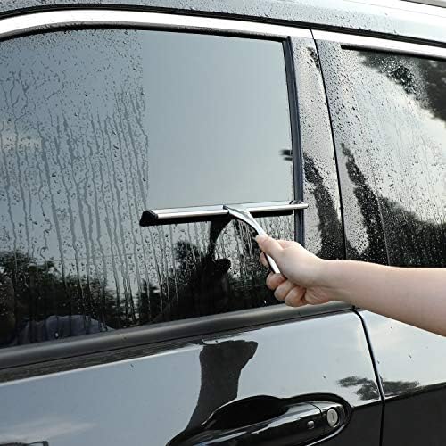 Hiware All-Purpose Shower Squeegee for Shower Doors, Bathroom, Window and Car Glass - Stainless Steel, 10 Inches - Image 6
