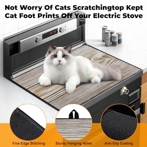 Heat-resistant Stove Top Cover - 28.5" X 20.5" Cooktop Protector Covers, Scratch-resistant Washable Pad Kitchen Countertop Mat (Table, 28.5" x 20.5") - Image 4
