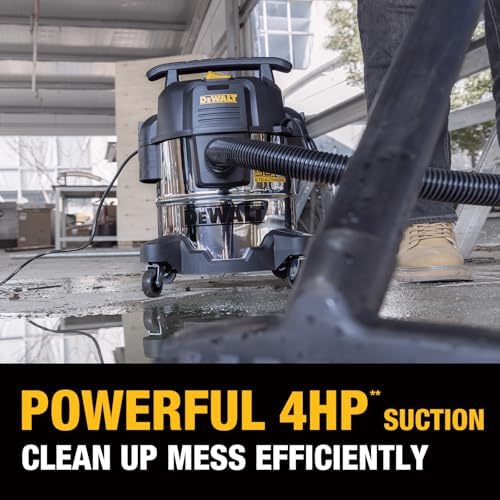DEWALT 5 Gallon Stealthsonic Shop Vacuum Wet and Dry, 4 Peak HP Shop Vac - Image 3