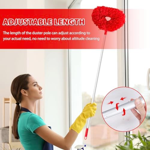 FONUNO Ceiling Fan Cleaner Duster High Ceiling Extended Fan Blade Cleaner - Image 3
