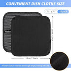 KinHwa Dish Cloths for Washing Dishes with Scrub Side, Microfiber Dish Rags - Image 6