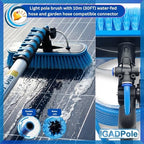 IGADPole 24 FT Washing Kit: Water-fed Brush with Soap Dispenser, Cobweb Dusters, with 6-Stage Telescoping Pole 5-24ft Pole/Window and Dusting Cleaning Kit - Image 2
