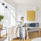 Microfiber Duster for Cleaning Fan, High Ceiling, Blinds, Furniture, Cars , 9PCS Extendable Feather Duster (Stainless Steel) 30 to 100 Inches, Reusable Bendable Washable - Image 5