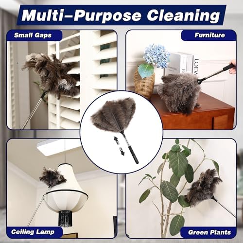 Soarer Extendable Ostrich Feather Duster,40inch,Handle Duster for Cleaning - Image 6