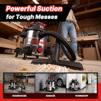 Shop-Vac 8 Gallon 4.5 Peak HP Wet/Dry Vacuum, Stainless Steel Tank, 5430114 - Image 4