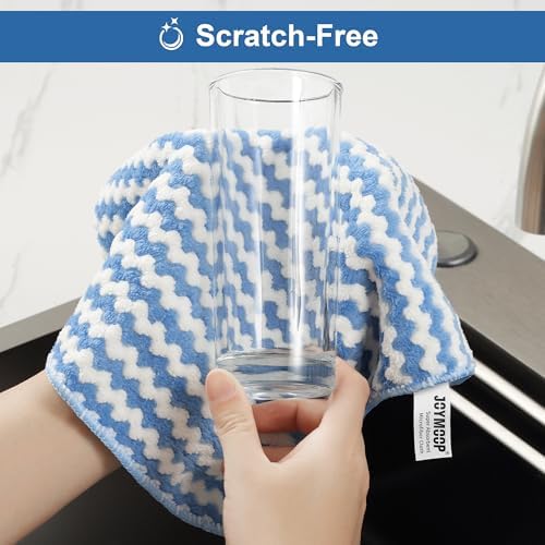 JOYMOOP Microfiber Cleaning Cloth, 18 Piece Set, Small, Blue - Image 6