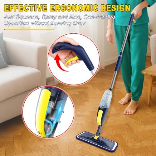 Wet Spray Mop for Floor Cleaning: Microfiber Mop for Hardwood Tile Laminate - Image 5