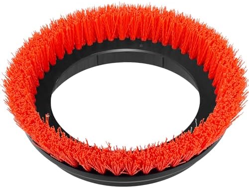 HHQ Commercial Scrub Brush for Orbital Floor Scrubber, Compatible with Oreck Orbiter XL ORB550MC, Bissell BGEM9000, 12" Diameter, Heavy-Duty Brush, Orange - Image 5