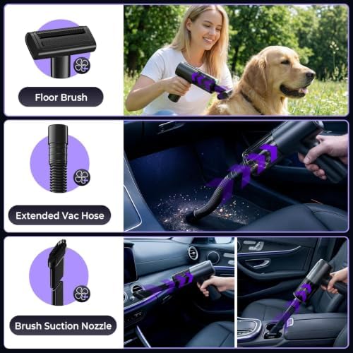 Handheld Car Vacuum Cleaner Portable Cordless Mini Small, 7500mAh - Image 6