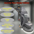 INTSUPERMAI 220V 4kW 5-Head Concrete Floor Grinder Polisher Industrial Floor Sander with 20L Dust Collector & 1.8kW Powerful Built-in Suction Fan for Cement Surface Grinding - Image 2