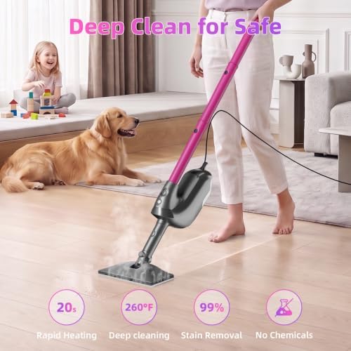 9-in-1 Steam Mop Detachable Handheld Steam Cleaner for Multi-Surface - Image 2