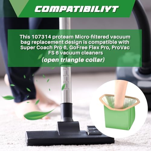 Therwen 30 Pcs Filter Bags Compatible with Proteam Backpack Vacuum - Image 6