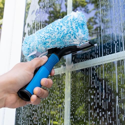 Unger Professional Connect and Clean 2-in-1 Squeegee and Scrubber, 6” Window Cleaning Tool, Commercial & Residential Use, Washer Cleaner Supplies to Remove Excess Water & Dry (Pack of 6) - Image 3