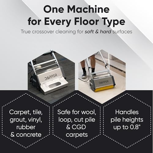 22" Counter-Rotating Brush (CRB) Commercial Carpet & Hard Floor Cleaning Machine – 450 RPM, Quiet 53 dBA, Durable 60 lb Wide-Area Scrubber – Ideal for Banquet Halls, Event Centers & Large Facilities - Image 2