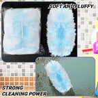 Vesici 100 Pcs Duster Refills Compatible with Swiffer Dusters Bulk Disposable Replacement Thickened with 1 Handle Heavy Duty for Cleaning, Office (Blue) - Image 4