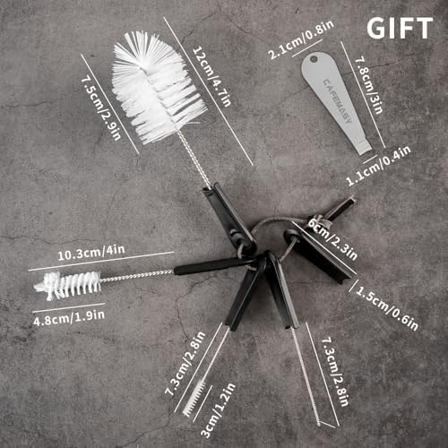 Espresso Brush Machine Cleaning Brush - CAFEMASY 5pcs Coffee Machine Cleaning Brush Pack Barista Tools for Cleaning Espresso Machine Group Head Steam Wand Milk Frother Drip Tray Coffee Mug - Image 7