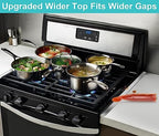 Stove Gap Covers - Stainless Steel, Kitchen Stove Counter Gap Cover Oven Gap Cover, Heat Resistant & Easy to Clean Stove Gap Filler, Upgraded Wider Top Suitable for Wider Stove & Counter Gaps (23.5") - Image 2