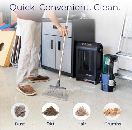 EyeVac Pro Touchless Vacuum Automatic Dustpan - Ultra Fast & Powerful - Great for Sweeping Salon Pet Hair Food Dirt Kitchen, Corded Canister Vacuum, Bagless, Automatic Sensors, 1400 Watt (Black) - Image 3