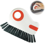 2 in 1 Groove Cleaning Brush, 2025 New Window Track Cleaning Tools, Multifunctional Bristle Crevice Brush with Hidden Scraper for Sliding Door Track Window Seal (Orange 1pc) by LECDOA