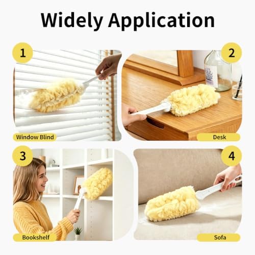 30 Count Duster Refills for Swiffer Duster Kit with 1 Handle (Yellow) - Image 7