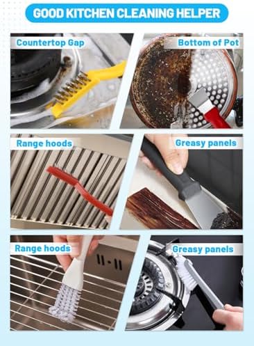 20Pcs Crevice Cleaning Brush Set, Hard Bristle Scrub Brushes for Gaps - Image 4