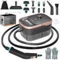Steam Cleaner, Portable Steamer for Cleaning with 16pcs Accessories, 15s Heat-Up & 3-Level Adjustable, Handheld Steam Cleaner for Home, Bed Bugs, Floor, Grout, Tile, Grease & Car Detailing by Unknown