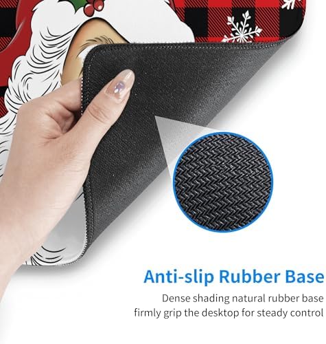 Santa Claus Stove Top Cover for Electric Stove 28" x 20" Kitchen Christmas Decor Glass Flat Top Stove Mat Oven Induction Cooktop Mat Winter Home Decor - Image 4