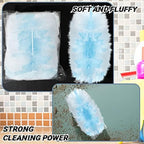 Vesici 150 Pcs Duster Refills Compatible with Swiffer Dusters Bulk Disposable Replacement Thickened with 1 Handle Heavy Duty for Cleaning, Office (Blue) - Image 5