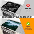 Heat-resistant Stove Top Cover - 28.5" X 20.5" Cooktop Protector Covers, Scratch-resistant Washable Pad Kitchen Countertop Mat (Woods, 28.5" x 20.5") - Image 5
