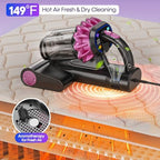 Mattress Vacuum Cleaner 550W 18KPa Bed Vacuum Cleaner with Smart Dust Sensor, UV-C Light, 149°F Heat, HEPA Filter, Handheld for Bed Sofa Couch - Image 3