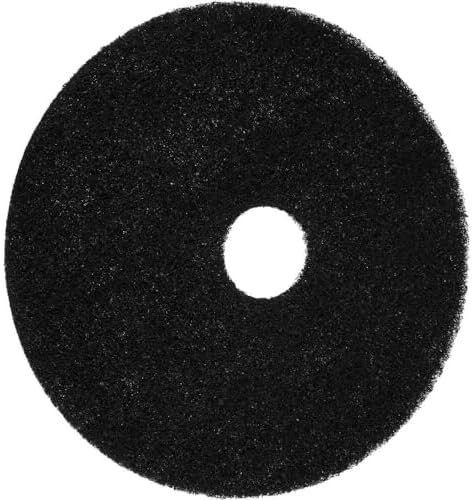 PRO SOURCE Floor Stripping Pads: Black Coarse Polyester, 17" Diameter, Pack of 5 - Image 3