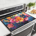 Watercolor Flowers Stove Top Cover for Electric Stoves 28x20 Inch by Unknown