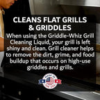 3-Piece Flat Top Griddle Cleaner Kit - Liquid + Grill Scraper + Scrubber - Image 4