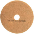 3M Burnishing Floor Pad 3400, Tan, 20", Produces Good Gloss Improvement While Removing Scuffs and Marks by 3MCommKitchenFloorCare