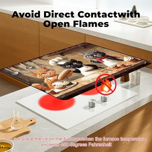 Stove Top Cover for Glass Electric Stove (Cat, 28.5"L x 20.5"W) - Image 3
